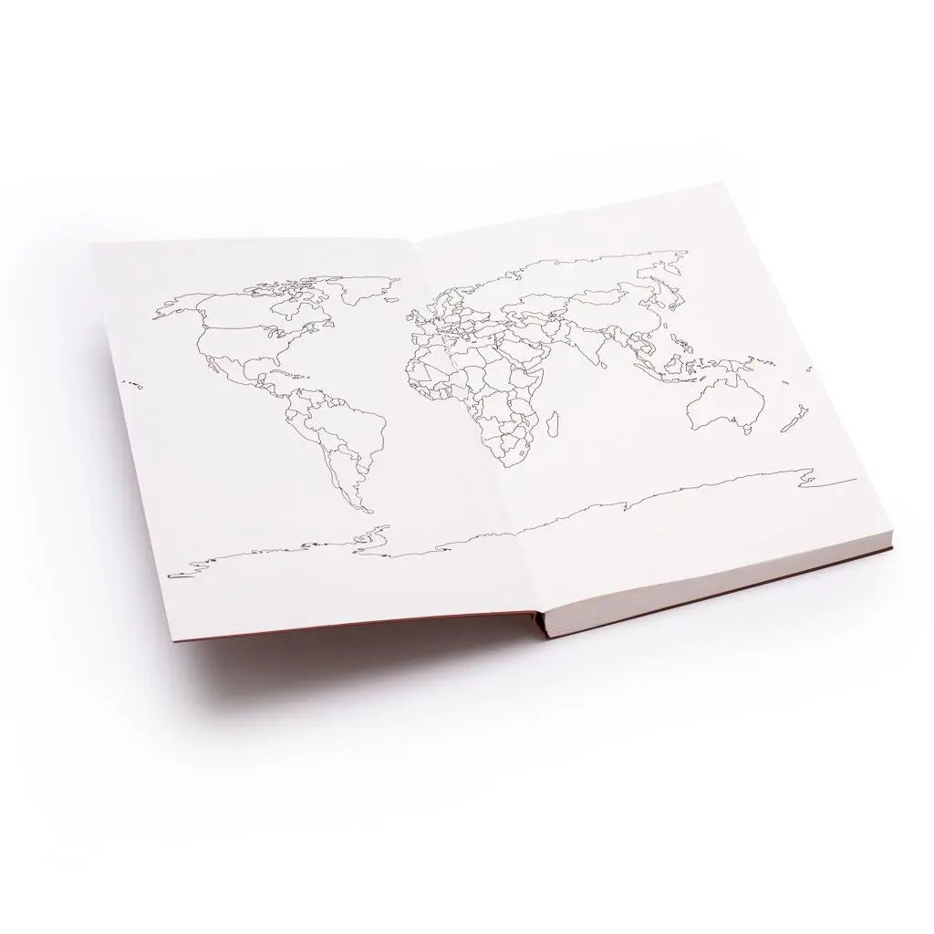 100% Recycled Paper World Travel Journal Spirit Journeys Gifts