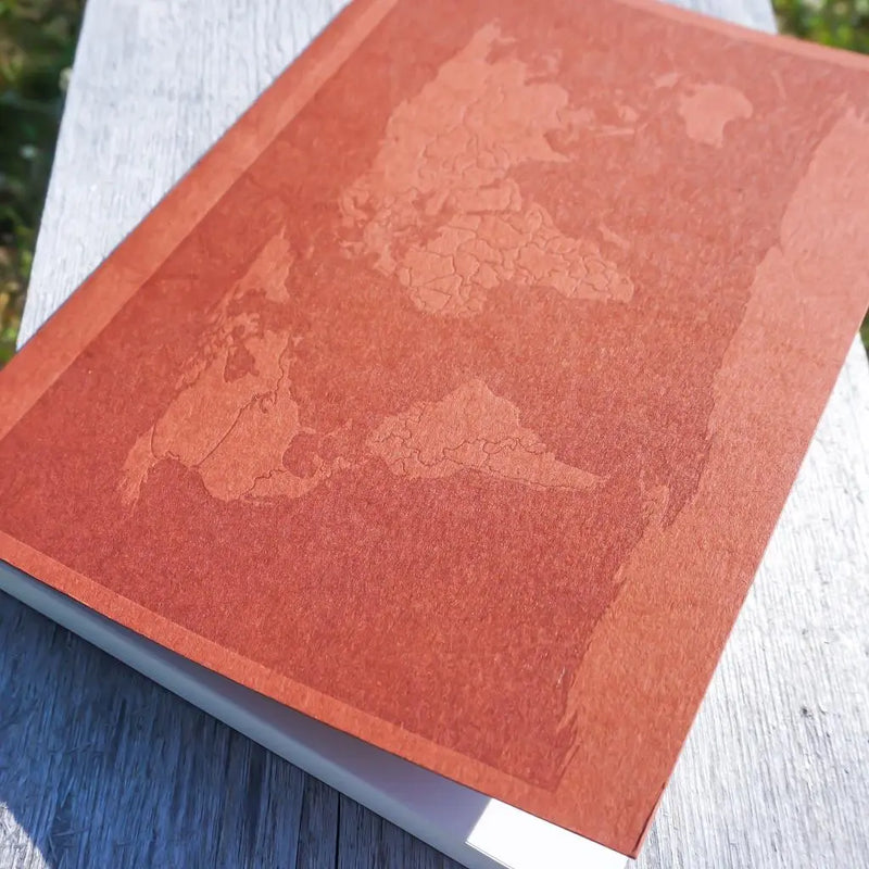 100% Recycled Paper World Travel Journal Spirit Journeys Gifts
