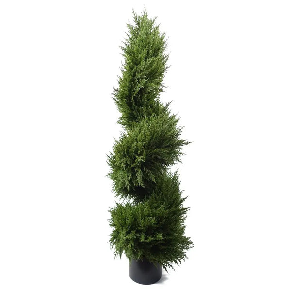120cm Premium Artificial Spiral Cypress Topiary Tree Leaf