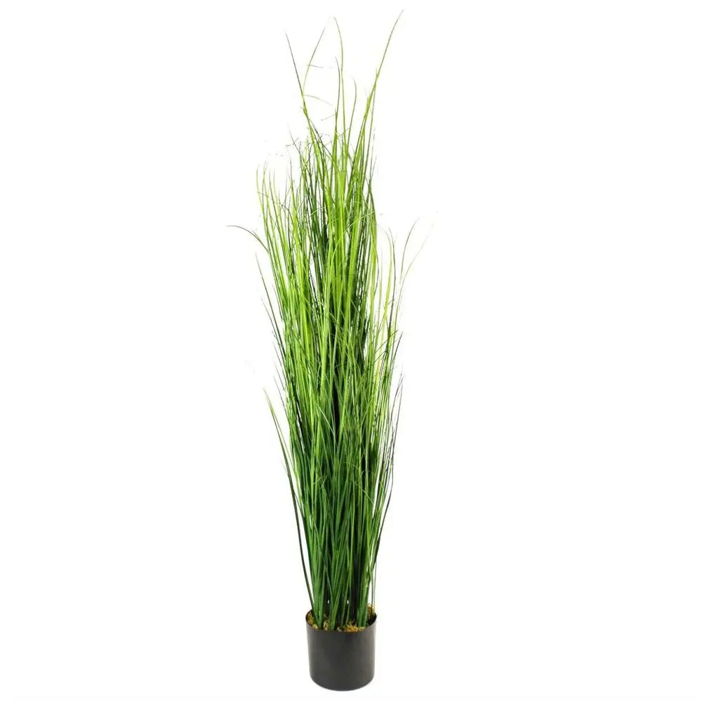 130cm Artificial Extra Large Grass Plant with Copper Metal Plater Leaf