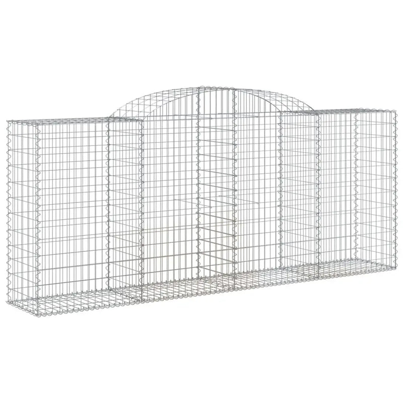 vidaXL Arched Gabion Baskets 30 pcs 300x50x120/140 cm Galvanised Iron Spirit Journeys Gifts