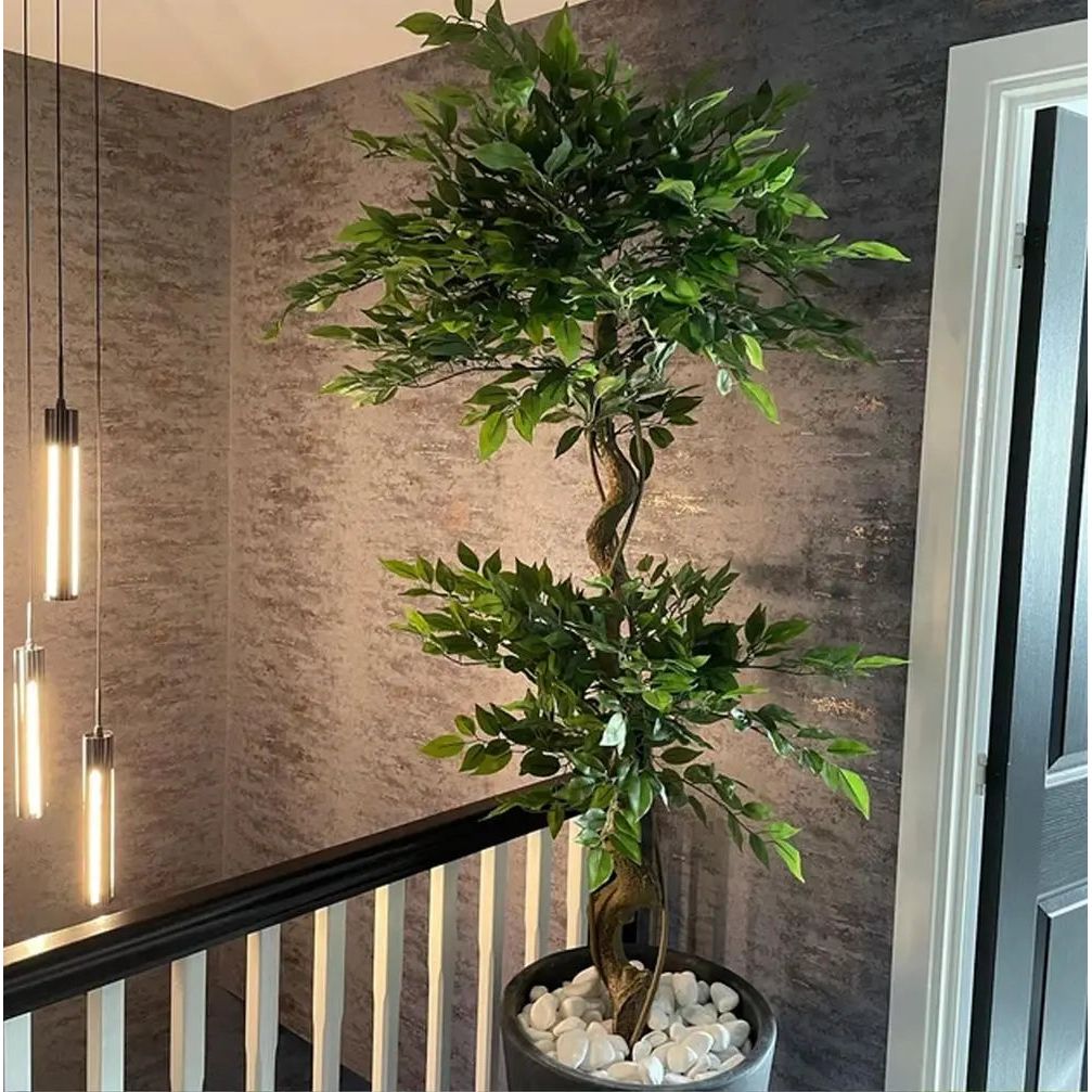 150cm Twisted Trunk Artificial Japanese Fruticosa Style Ficus Tree Leaf