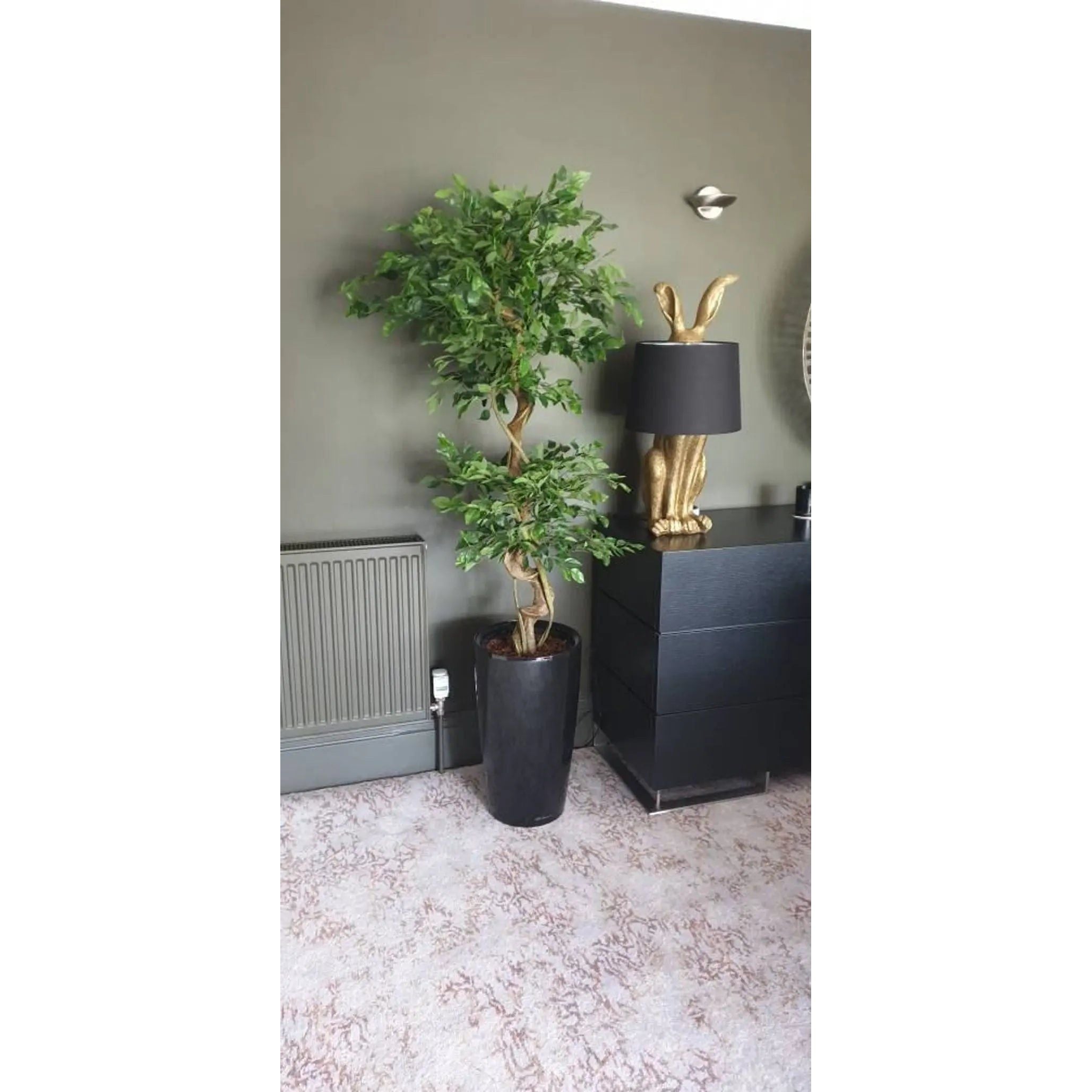 150cm Twisted Trunk Artificial Japanese Fruticosa Style Ficus Tree Leaf