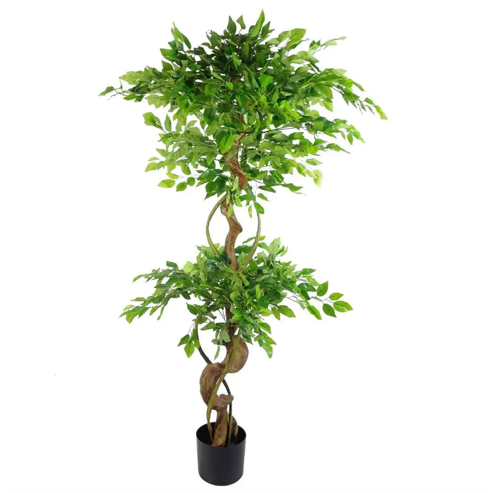 150cm Twisted Trunk Artificial Japanese Fruticosa Style Ficus Tree Leaf