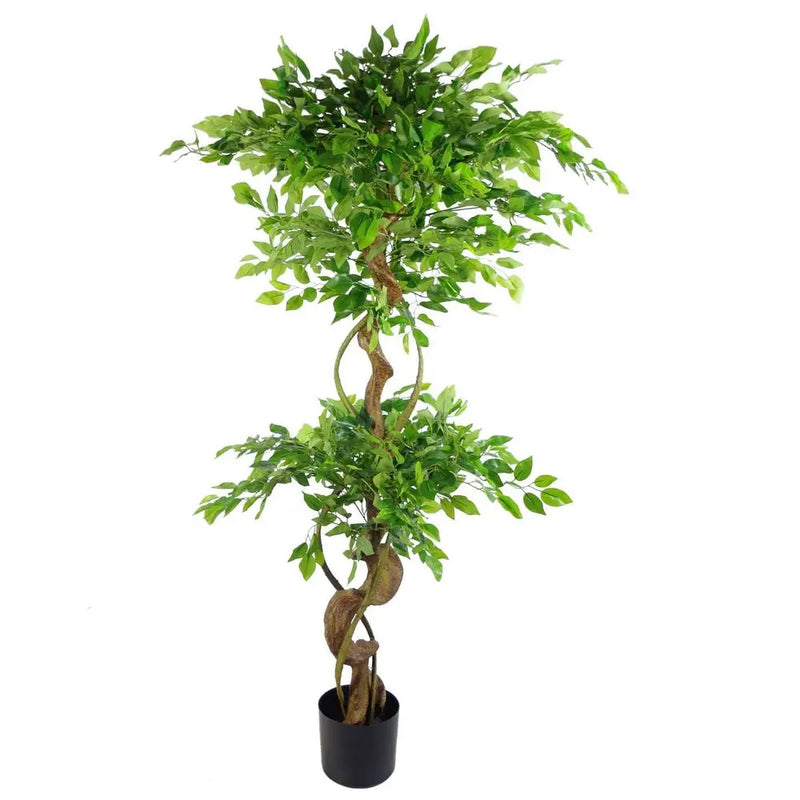 150cm Twisted Trunk Artificial Japanese Fruticosa Style Ficus Tree Leaf