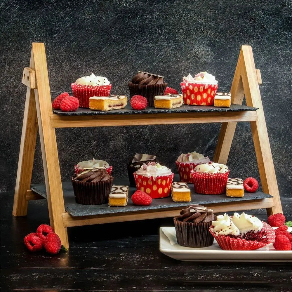 2 Tier Slate Cake Stand | M&W Maison & White