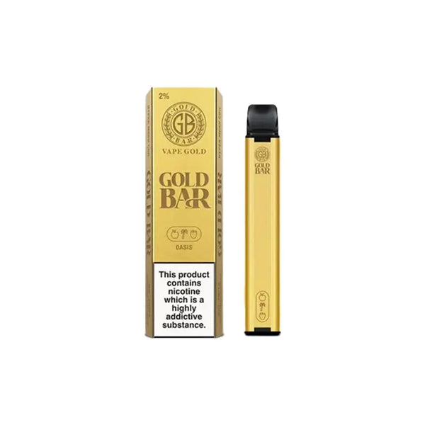 20mg Gold Bar Disposable Vape 600 Puffs Gold Bar