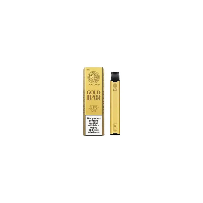 20mg Gold Bar Disposable Vape 600 Puffs Gold Bar