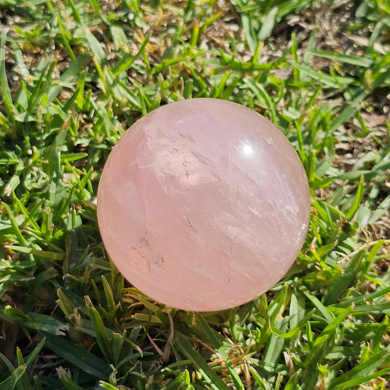 Rose Quartz Sphere - Love-Infused Crystal Ball for Heart Hea: 5-5.5 cm