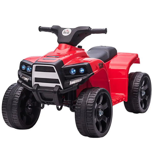 6 V Kids Ride on Cars Electric ATV for 18-36 months Toddlers Black+Red HOMCOM