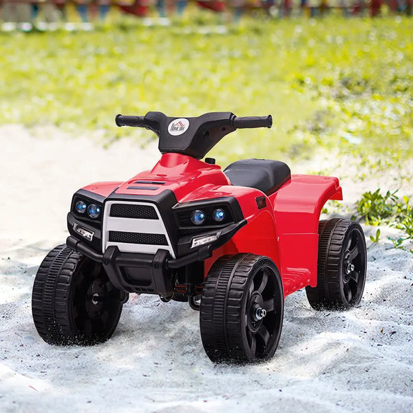 6 V Kids Ride on Cars Electric ATV for 18-36 months Toddlers Black+Red HOMCOM