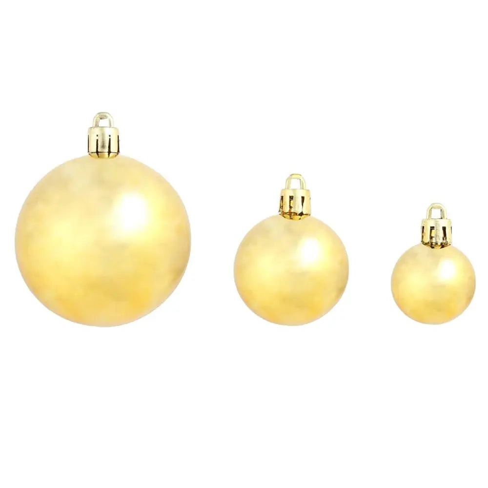 100 Piece Christmas Ball Set 3/4/6 cm Gold vidaXL