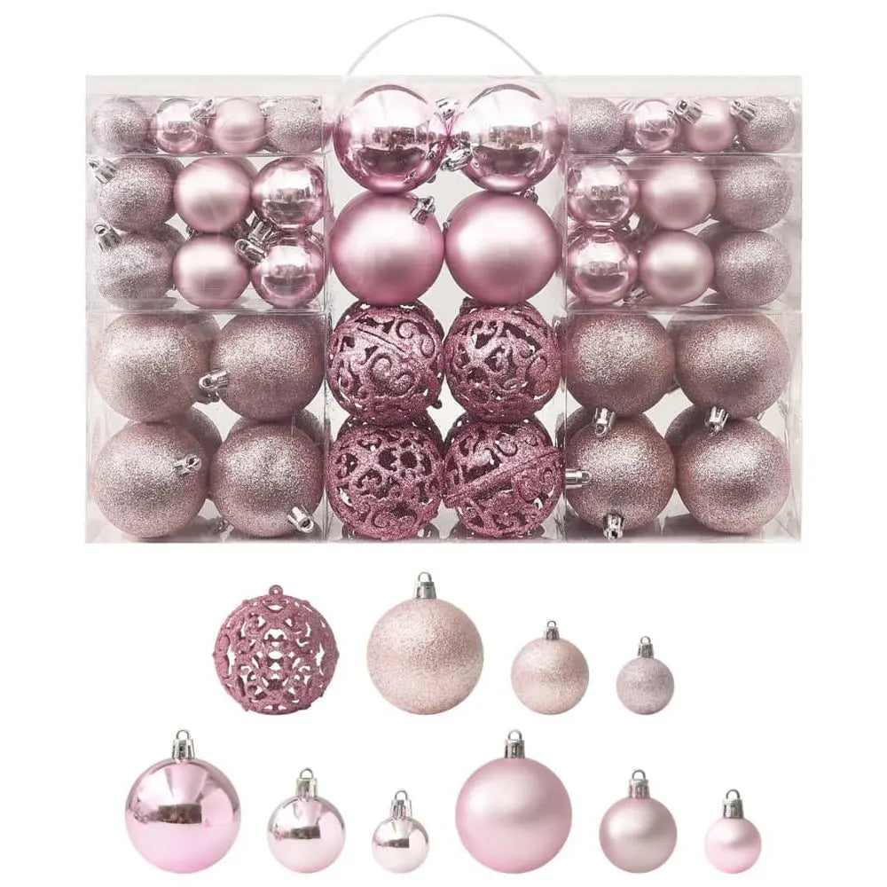 100 Piece Christmas Ball Set 3/4/6 cm Gold vidaXL