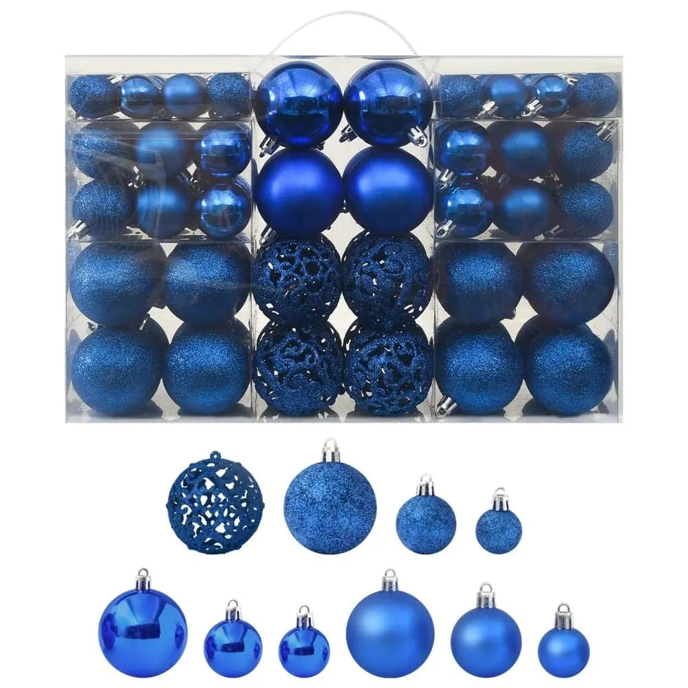 100 Piece Christmas Ball Set 3/4/6 cm Gold vidaXL