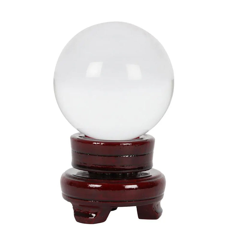 8cm Crystal Ball with Stand Unbranded