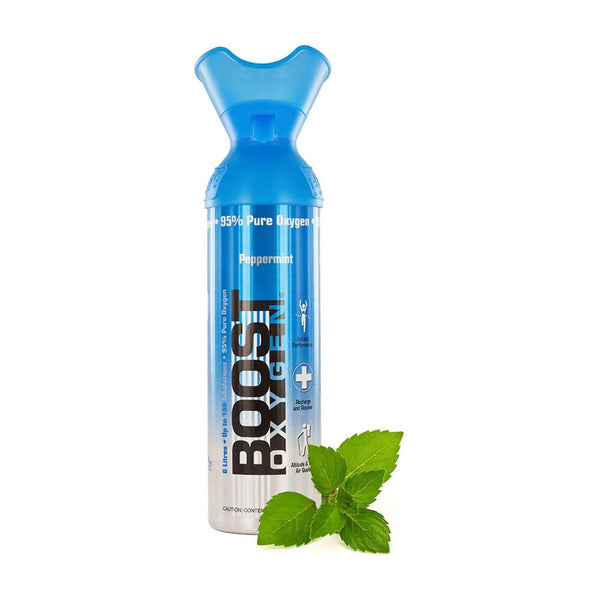 95% pure oxygen with the essential oil aroma of Peppermint, 100% natural BOOST OXYGEN UK