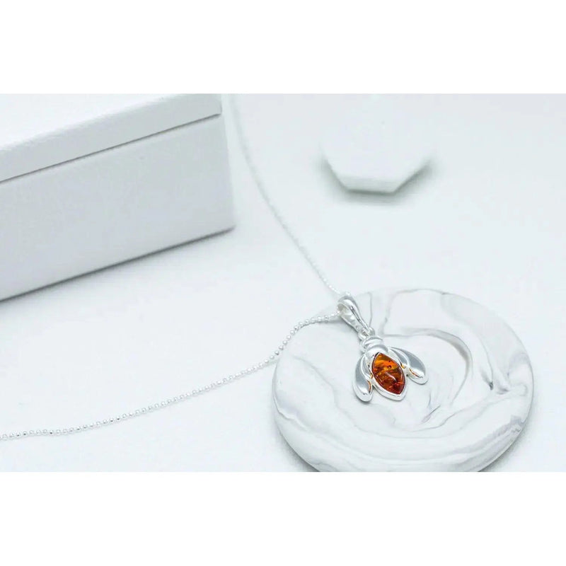 Amber Bumble Bee Charm Necklace Spirit Journeys Gifts