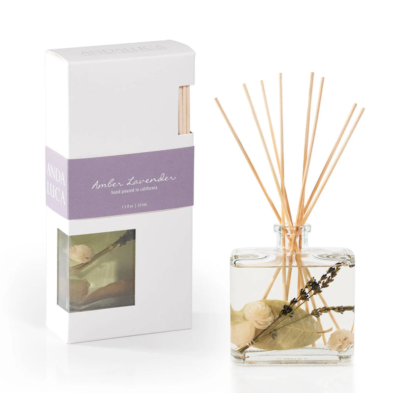 Amber Lavender Botanical Reed Diffuser Andaluca