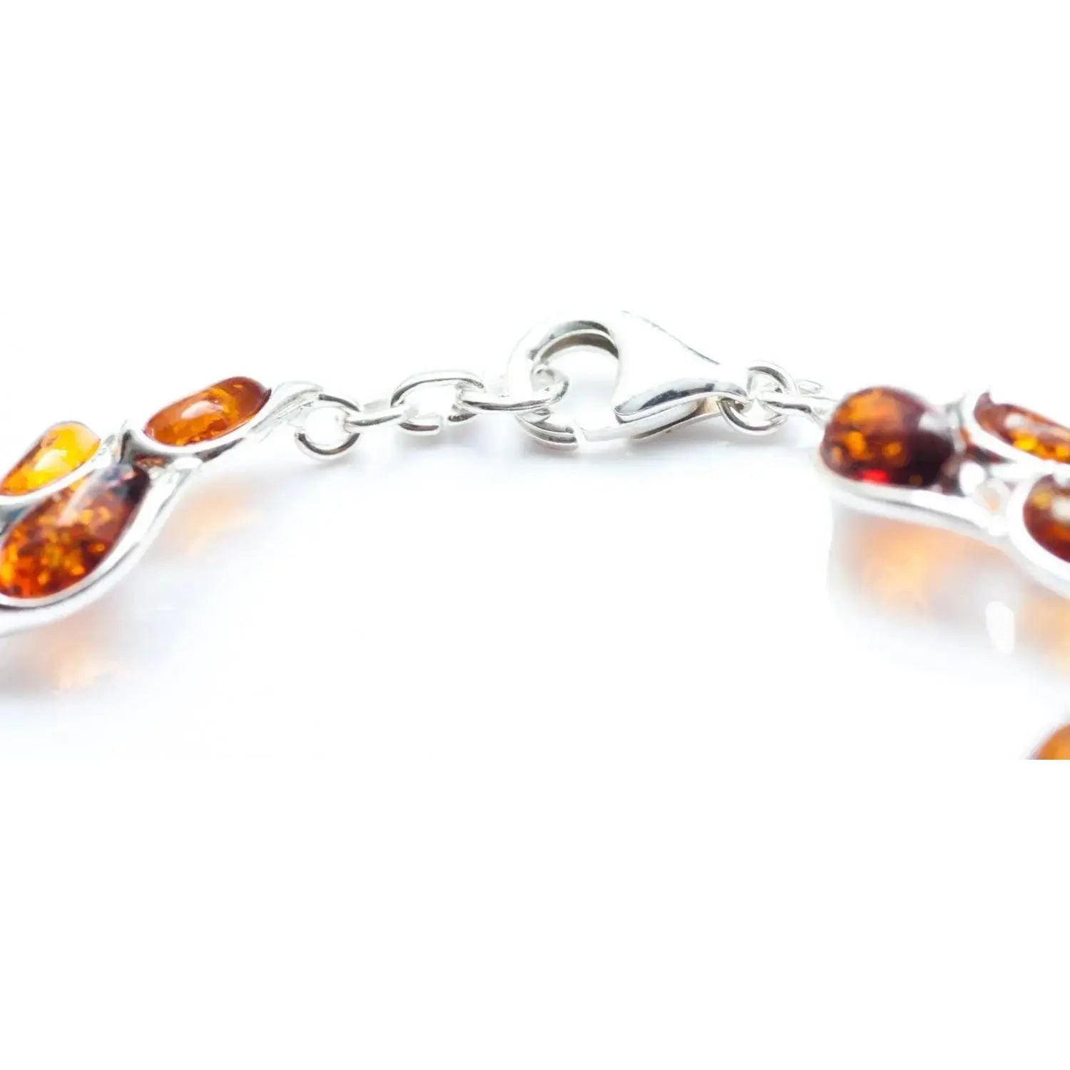 Amber Statement Leaf Link Bracelet Spirit Journeys Gifts