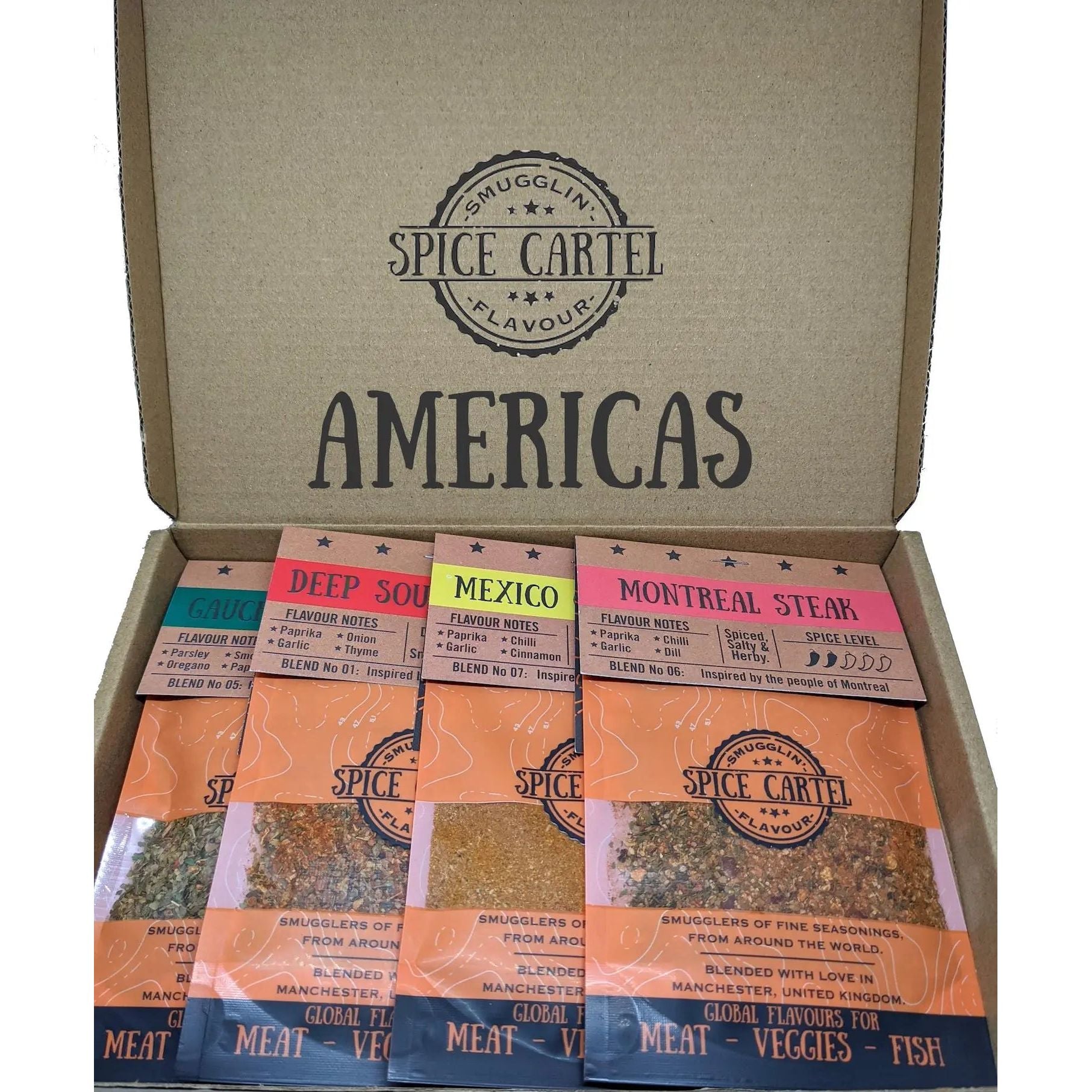 Americas Spice Gift Box | Flavours From North & South America Spice Cartel