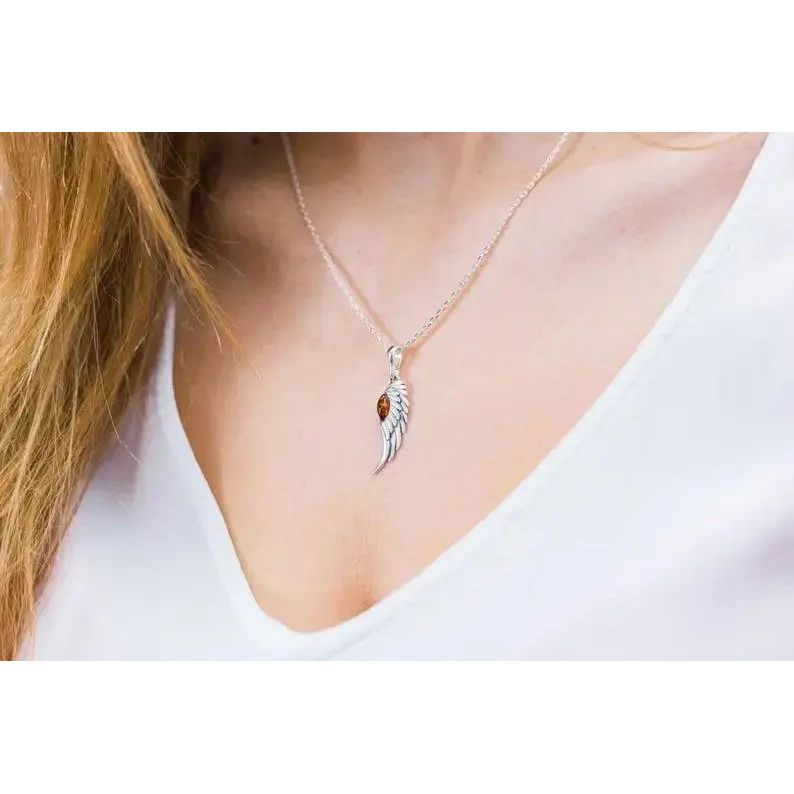 Angel Wing Charm Necklace Spirit Journeys Gifts