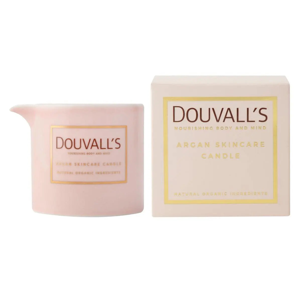 Argan Massage Candle - Orangery Orchard 180g | Intensely Nourishing and Hydrating Body Treatment Douvalls Beauty