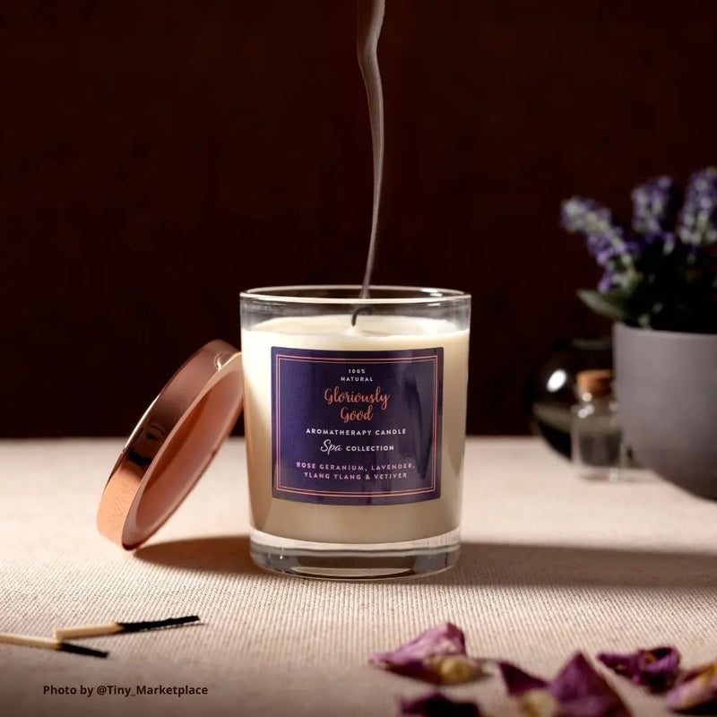 Aromatherapy Candle Making Kit | Rose Geranium, Lavender, Ylang Ylang & Vetiver Gloriously Good