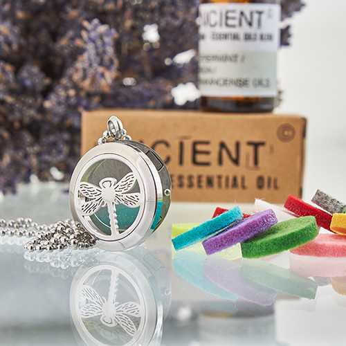 Aromatherapy Diffuser Necklace - Dragonfly 25mm Spirit Journeys