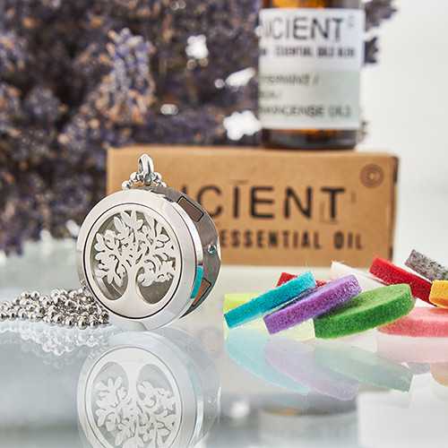 Aromatherapy Diffuser Necklace - Tree of Life 25mm Spirit Journeys