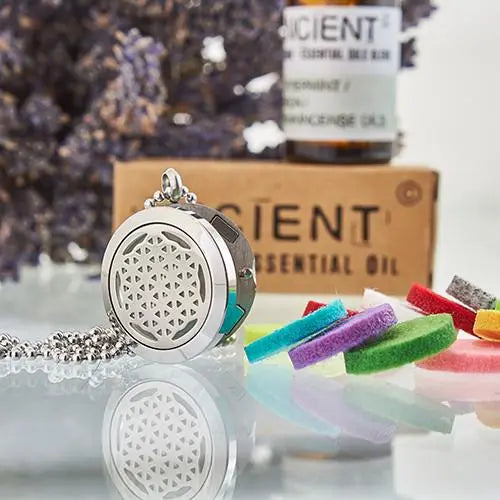 Aromatherapy Diffuser Necklace - Flower of Life 25mm Spirit Journeys Gifts