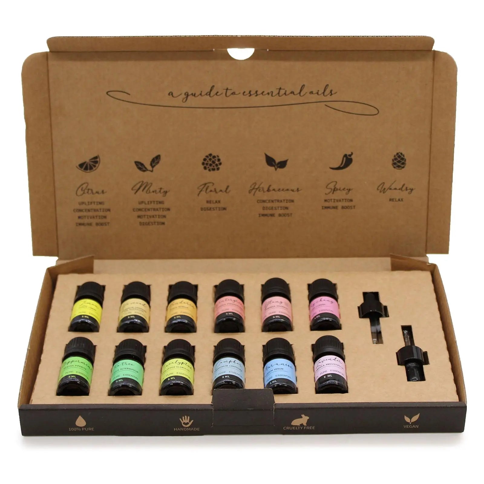 Aromatherapy Essential Oil Set - Starter Pack Spirit Journeys Gifts