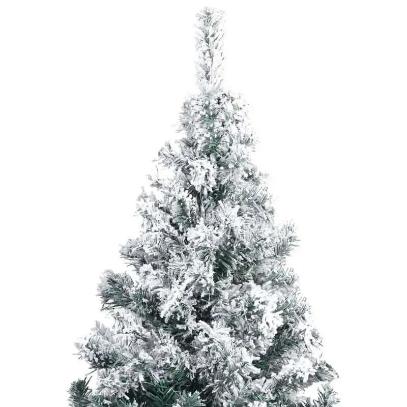 Artificial Christmas Tree LEDs&Ball Set&Flocked Snow Green 300cm to 400cm vidaXL