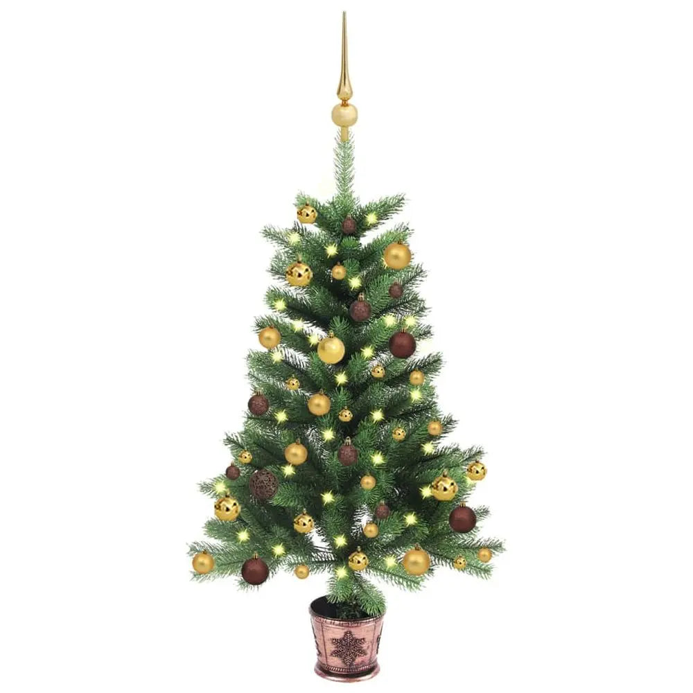 Artificial Christmas Tree with LEDs & Ball Set 65 cm to 240 cm vidaXL