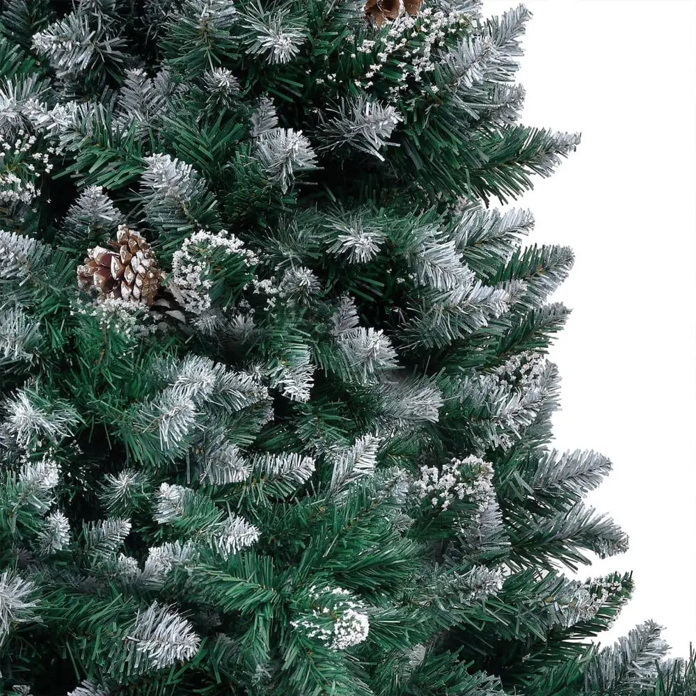 Artificial Christmas Tree with LEDs & Ball Set & Pinecones 150 cm to 240cm vidaXL