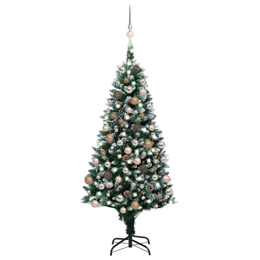 Artificial Christmas Tree with LEDs & Ball Set & Pinecones 150 cm to 240cm vidaXL