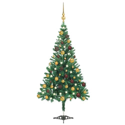 Artificial Christmas Tree with LEDs&Ball Set 120cm  x 240cm vidaXL