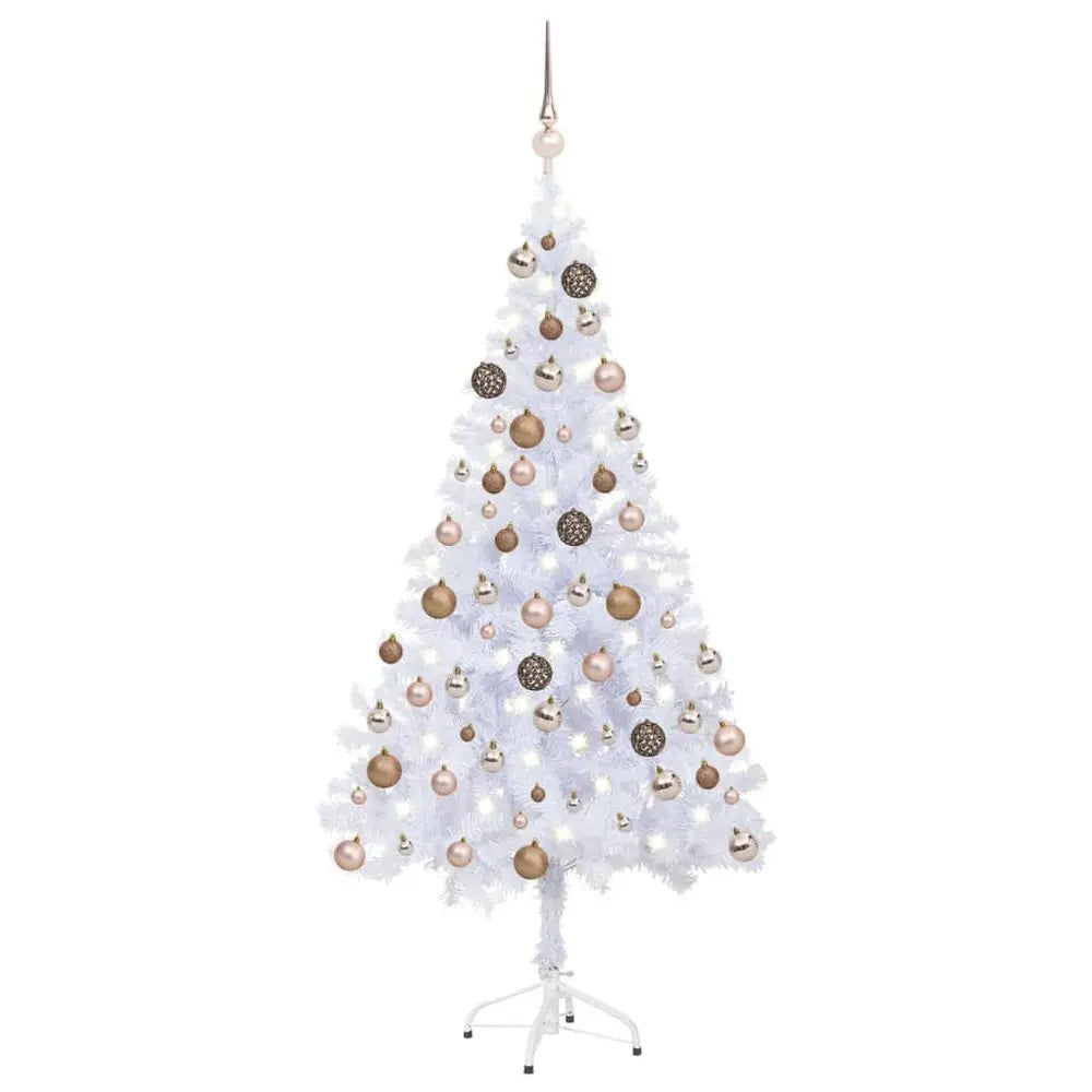 Artificial Christmas Tree with LEDs&Ball Set 120cm  x 240cm vidaXL