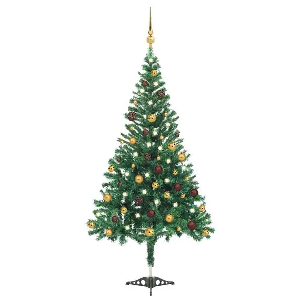 Artificial Christmas Tree with LEDs&Ball Set 120cm  x 240cm vidaXL