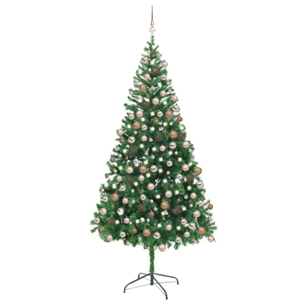 Artificial Christmas Tree with LEDs&Ball Set 120cm  x 240cm vidaXL