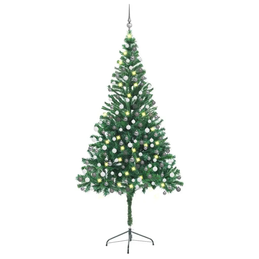 Artificial Christmas Tree with LEDs&Ball Set 120cm  x 240cm vidaXL