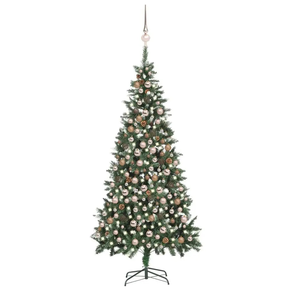 Artificial Christmas Tree with LEDs&Ball Set Green 150 cm vidaXL