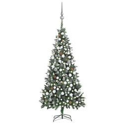 Artificial Christmas Tree with LEDs&Ball Set Green 150 cm vidaXL