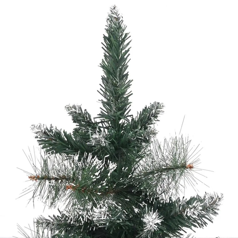 Artificial Christmas Tree with Stand Green and White 60 cm to 90cm PVC vidaXL
