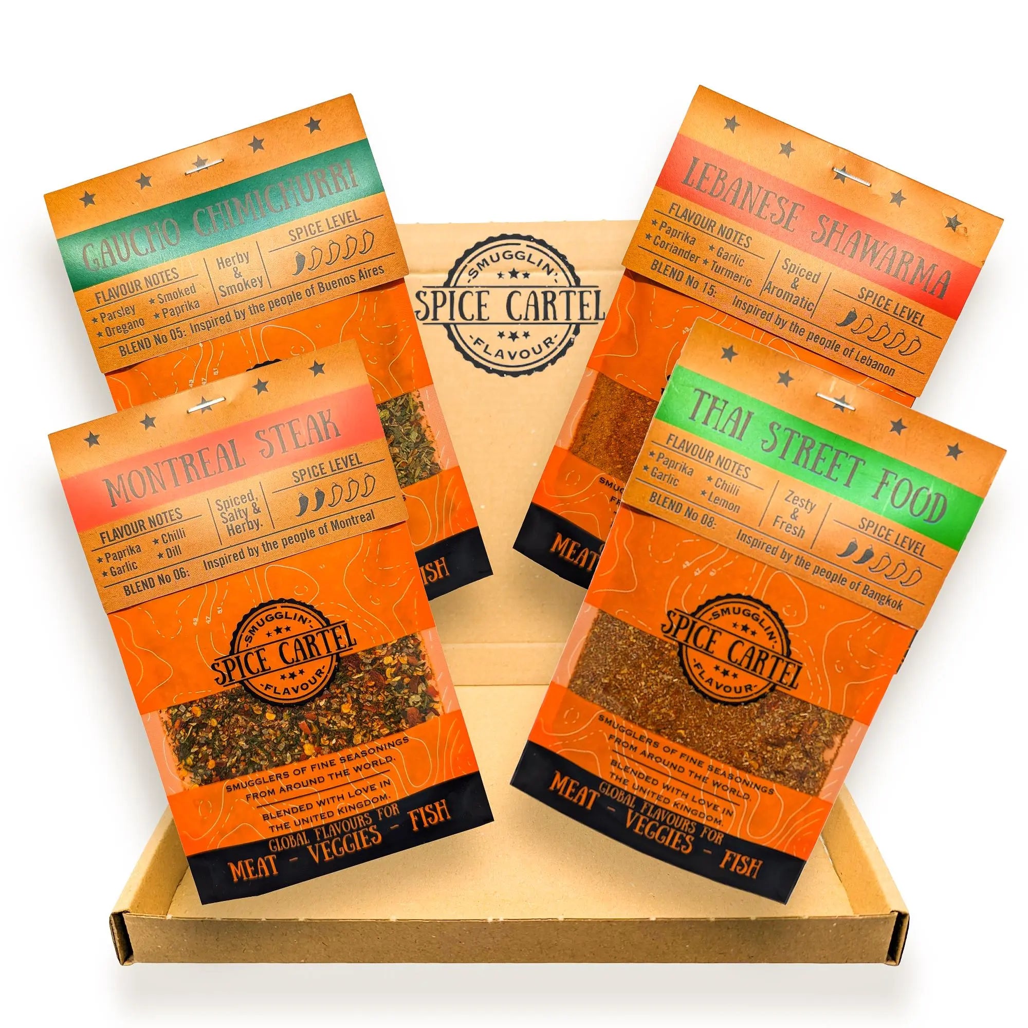 BBQ Bangers Gift Box | BBQ Rubs From Around The World Spice Cartel