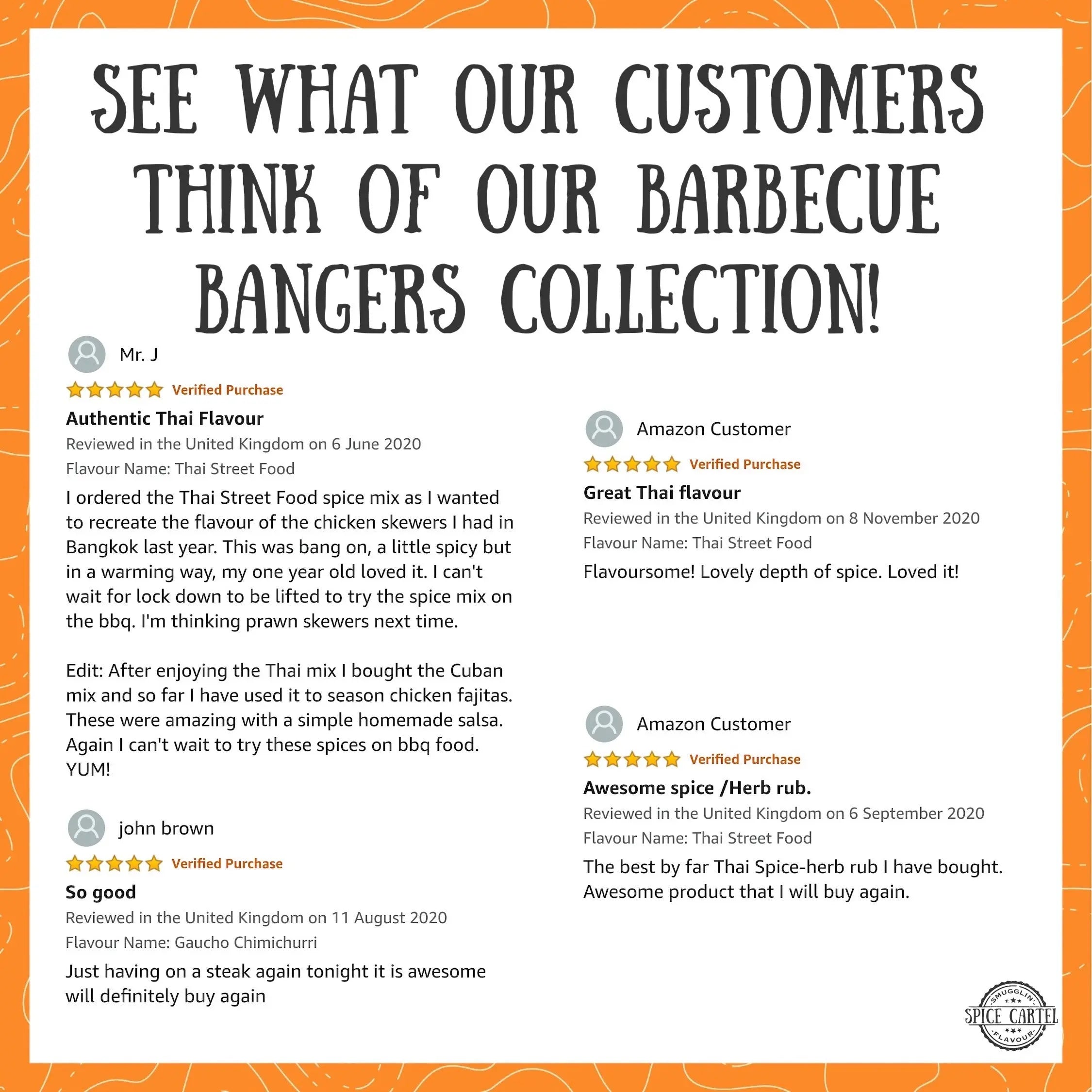 BBQ Bangers Gift Box | BBQ Rubs From Around The World Spice Cartel