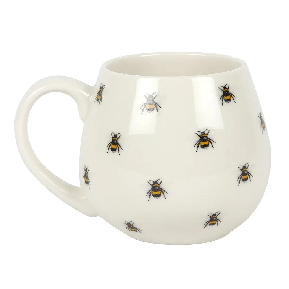 Bee Print Rounded Mug Gloriously Good