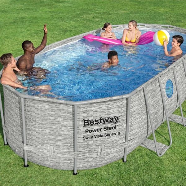 Bestway Power Steel Swim Vista Series Swimming Pool Set 549x274x122 cm Spirit Journeys Gifts
