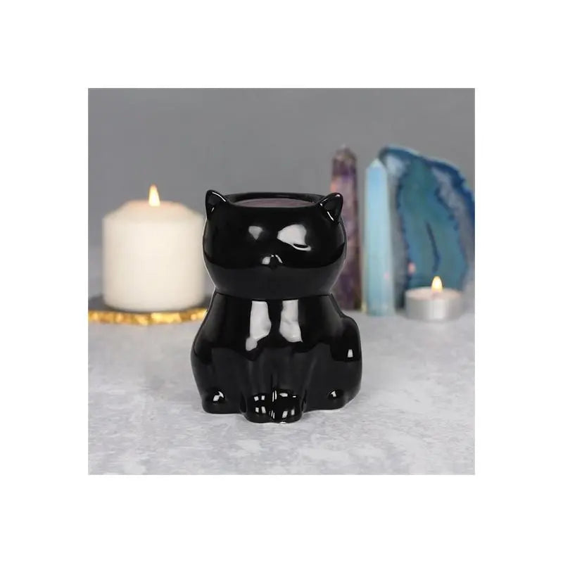 Black Cat Oil Burner Spirit Journeys Gifts