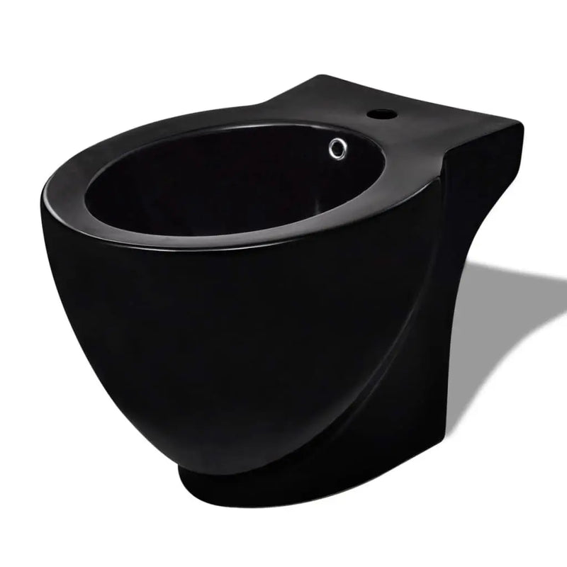 Black Ceramic Toilet & Bidet Set Spirit Journeys Gifts