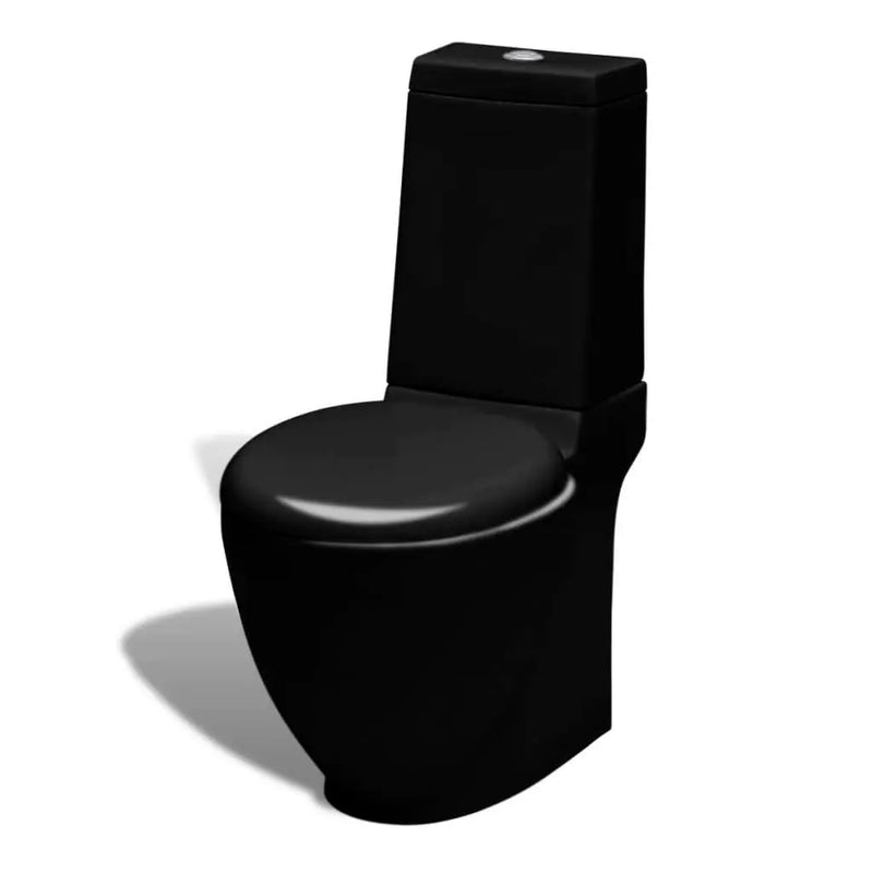 Black Ceramic Toilet & Bidet Set Spirit Journeys Gifts